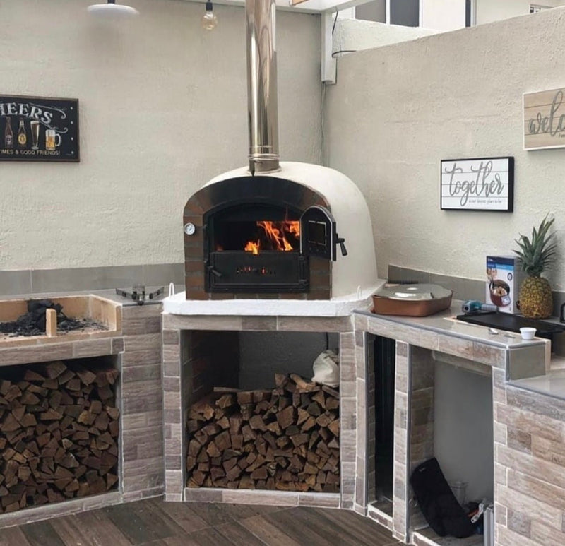 RUSTIC ARCH LISBOA PREMIUM PIZZA OVEN - Hybrid - Authentic Pizza Ovens