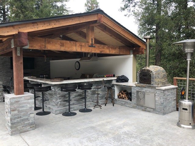 LISBOA STONE FINISH PREMIUM PIZZA OVEN - Hybrid - Authentic Pizza Ovens