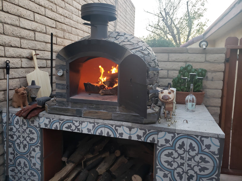 LISBOA STONE FINISH PREMIUM PIZZA OVEN - Hybrid - Authentic Pizza Ovens