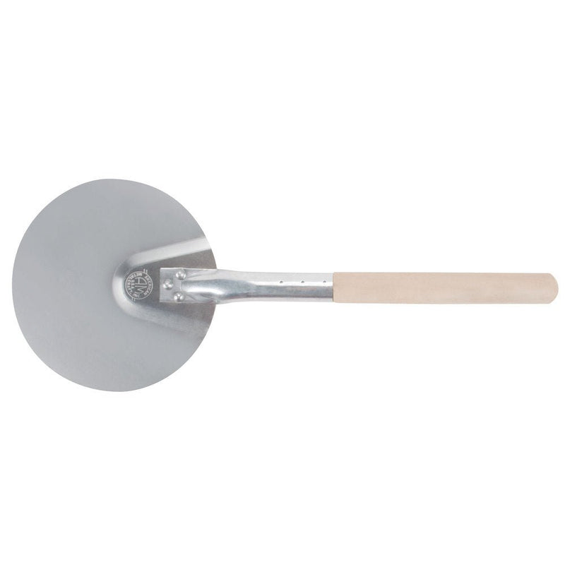 8″ ALUMINUM ROUND PEEL - 12″ WOOD HANDLE (VERY HANDY!) - Authentic Pizza Ovens