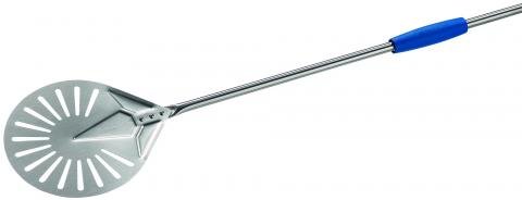 Gi.Metal Stainless Steel Perforated Small Pizza Peel - Authentic Pizza Ovens