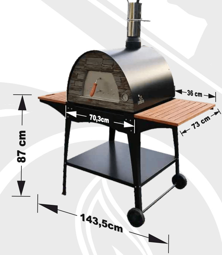 "NEW" MAXIMUS ARENA MOBILE PIZZA OVEN STAND "WOODY" - Authentic Pizza Ovens