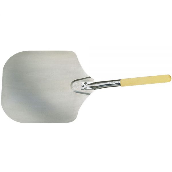 12" x 14" ALUMINUM PIZZA PEEL 19" WOOD HANDLE *BEST SELLER* - Authentic Pizza Ovens