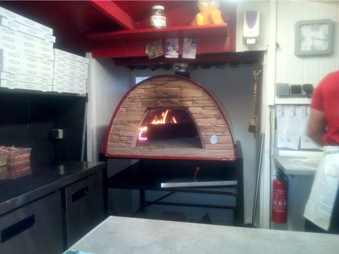 MAXIMUS PRIME ARENA PORTABLE PIZZA OVEN RED - Authentic Pizza Ovens