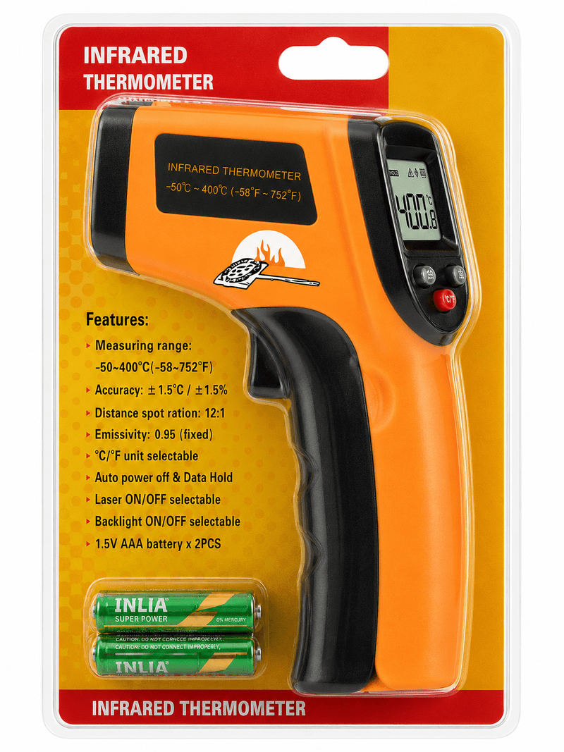 Infared Thermometer Temperature Gun - Authentic Pizza Ovens