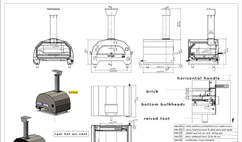 Famiglia Gas Pizza Oven by ItaliaForno - Authentic Pizza Ovens