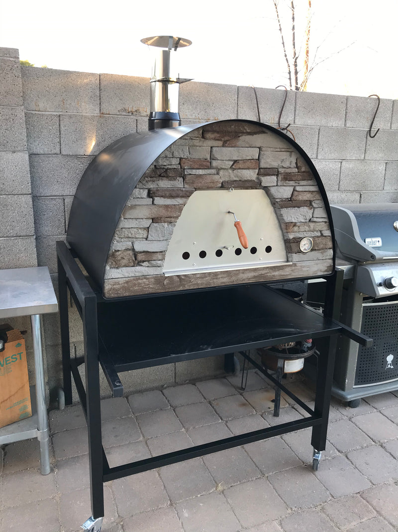 MAXIMUS PRIME LARGE PORTABLE PIZZA OVEN BLACK - Authentic Pizza Ovens