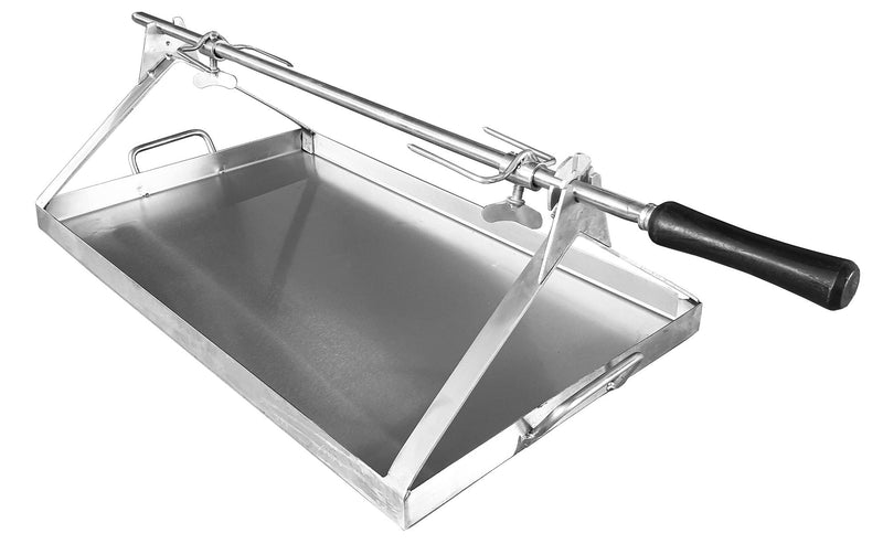 Gi Metal AC-SP/180 74 1/2 Swivel Brass Bristle Pizza Oven Brush
